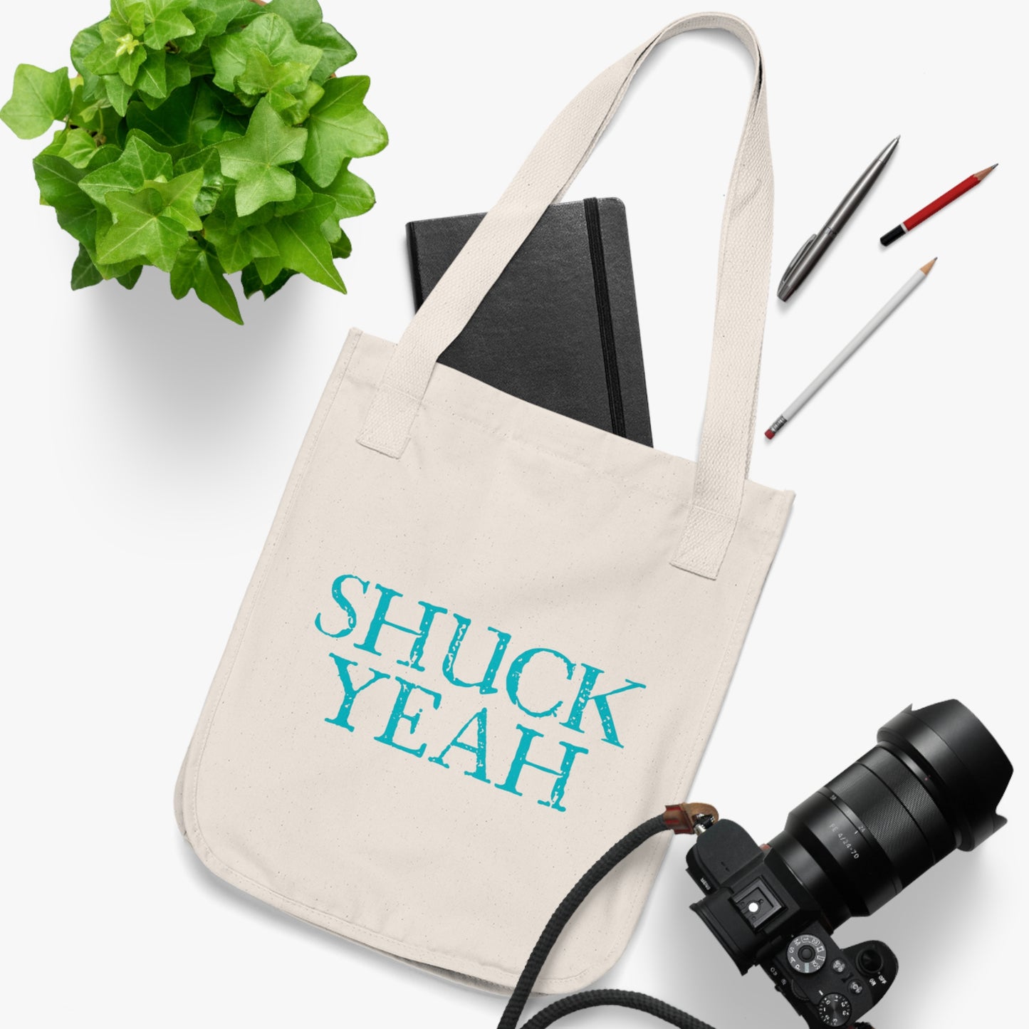 "Shuck Yeah" Reusable Organic Canvas Tote Bag
